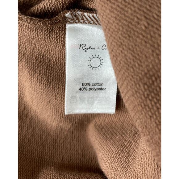 NWT Rylee + Cru Brown Guitar Print French Terry Sweatshirt 18-24 Mo - Picture 5 of 5